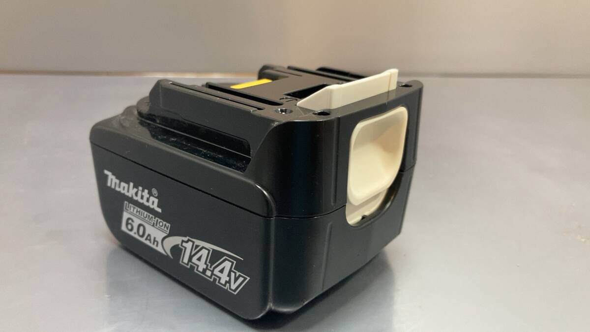 makita 14.4v 6Ah 純正バッテリー BL1460B (充電回数:3回) ★マーク 残量表示 【73】拍卖
