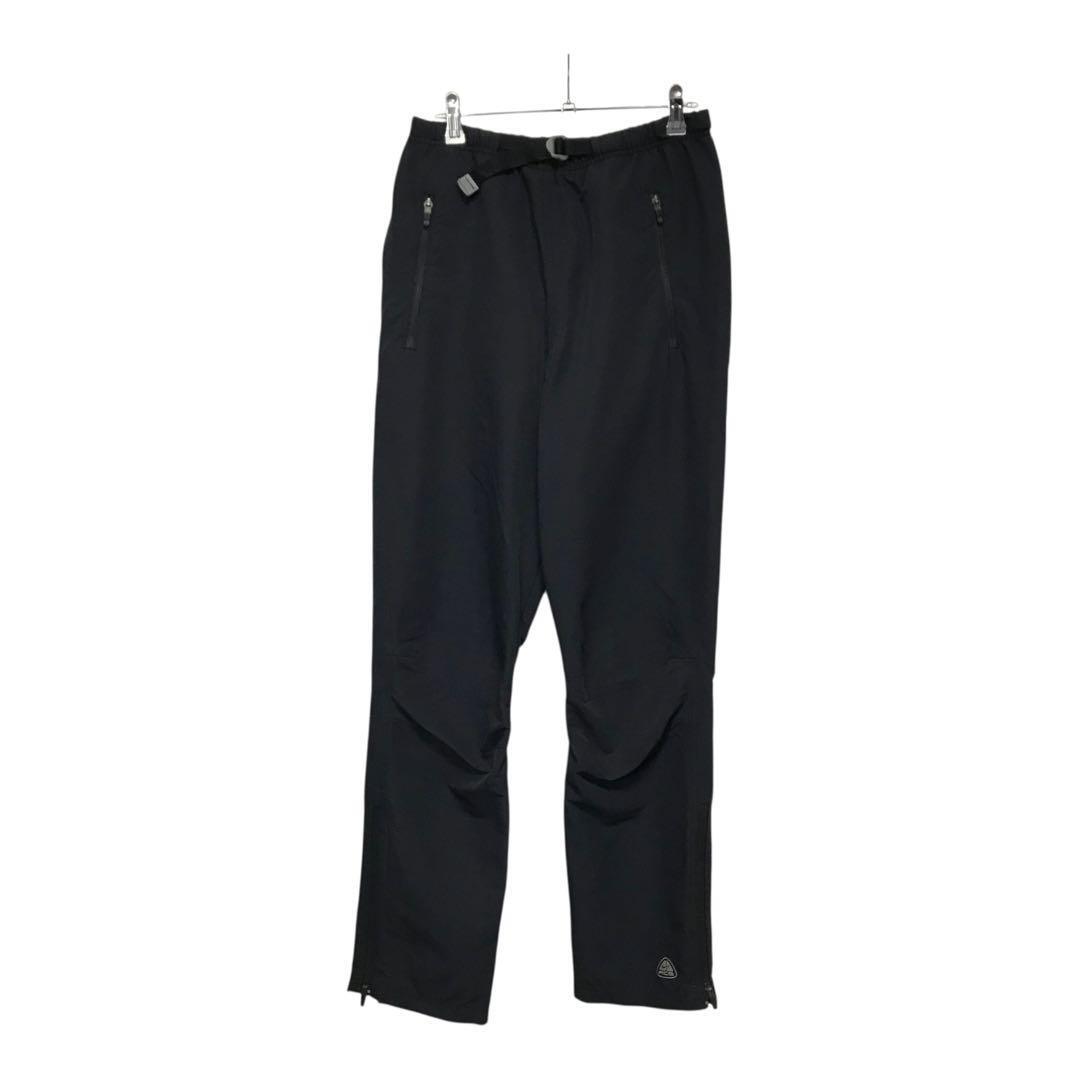 00s NIKE ACG ナイキ ウォームアップパンツ 刺繍ロゴ テック 黒色拍卖