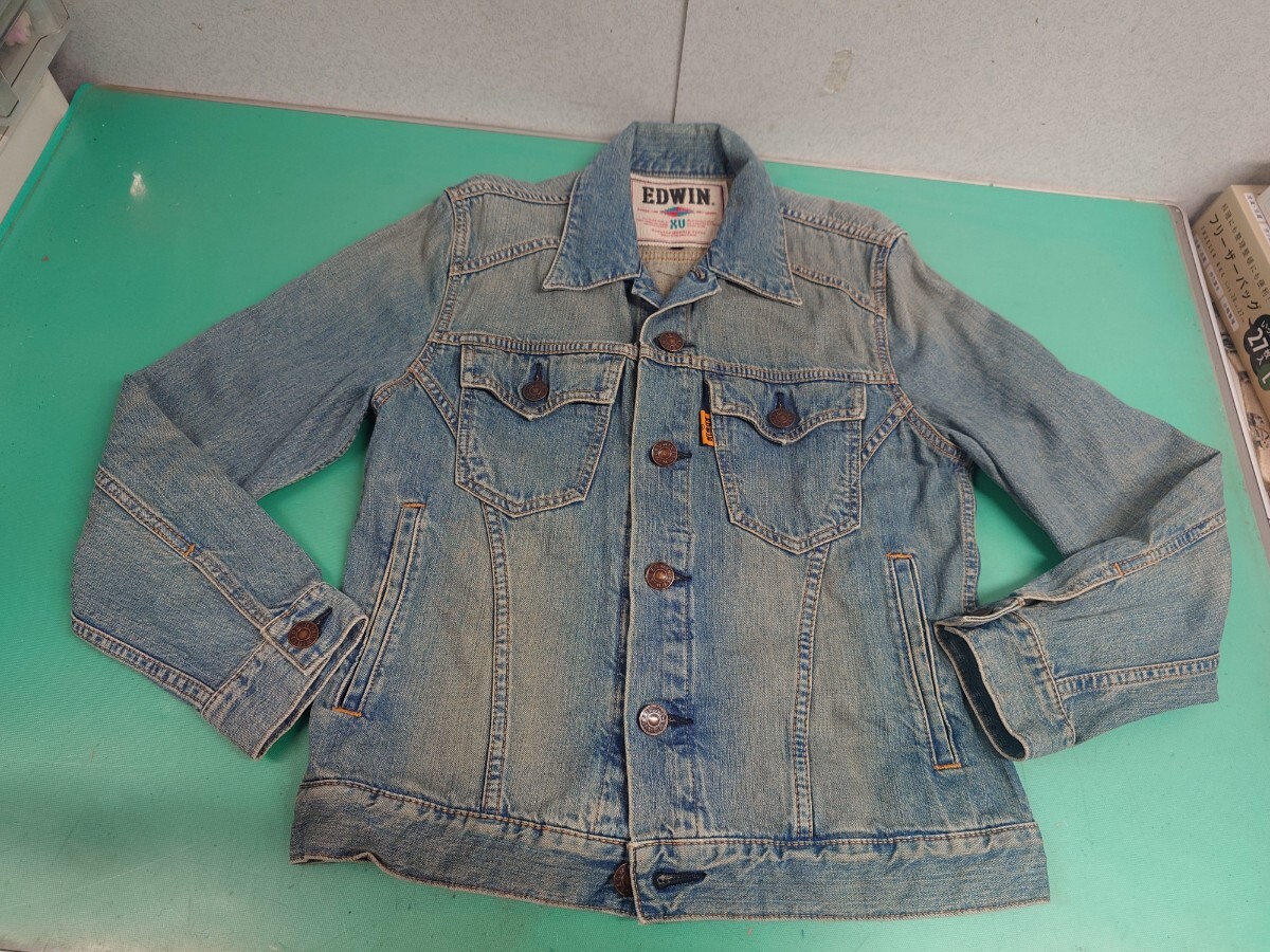 ● EDWIN エドウィン G10049 XVシリーズ メンズ M デニム ジャケット 古着 中古 ①拍卖