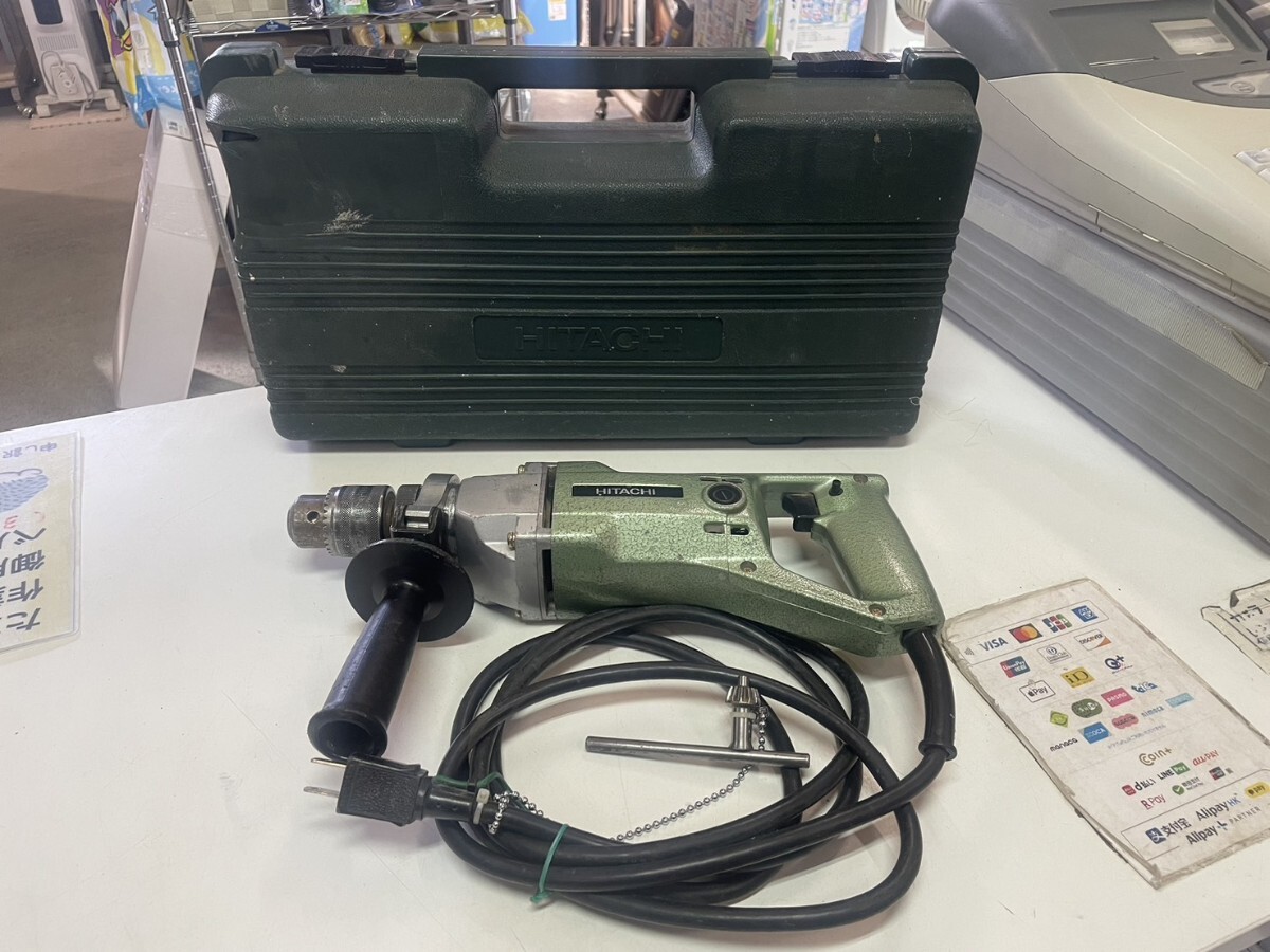 ○ HITACHI 日立 HiKOKI ハイコーキ 振動ドリル DV16 鉄工13㎜ コンクリ16㎜ 電動ドリル 電気ドリル 電動工具 DIY 稼働確認済 中古 ③拍卖