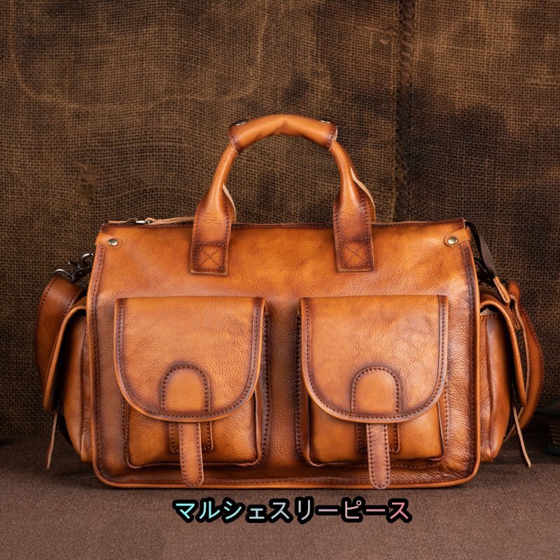 ボストンバッグ メンズ 本革 大容量 多機能 A4 PC対応 バックパック 手提げ レザー 男性 ビジネス ショルダーバッグ 出張 修学 旅行鞄拍卖