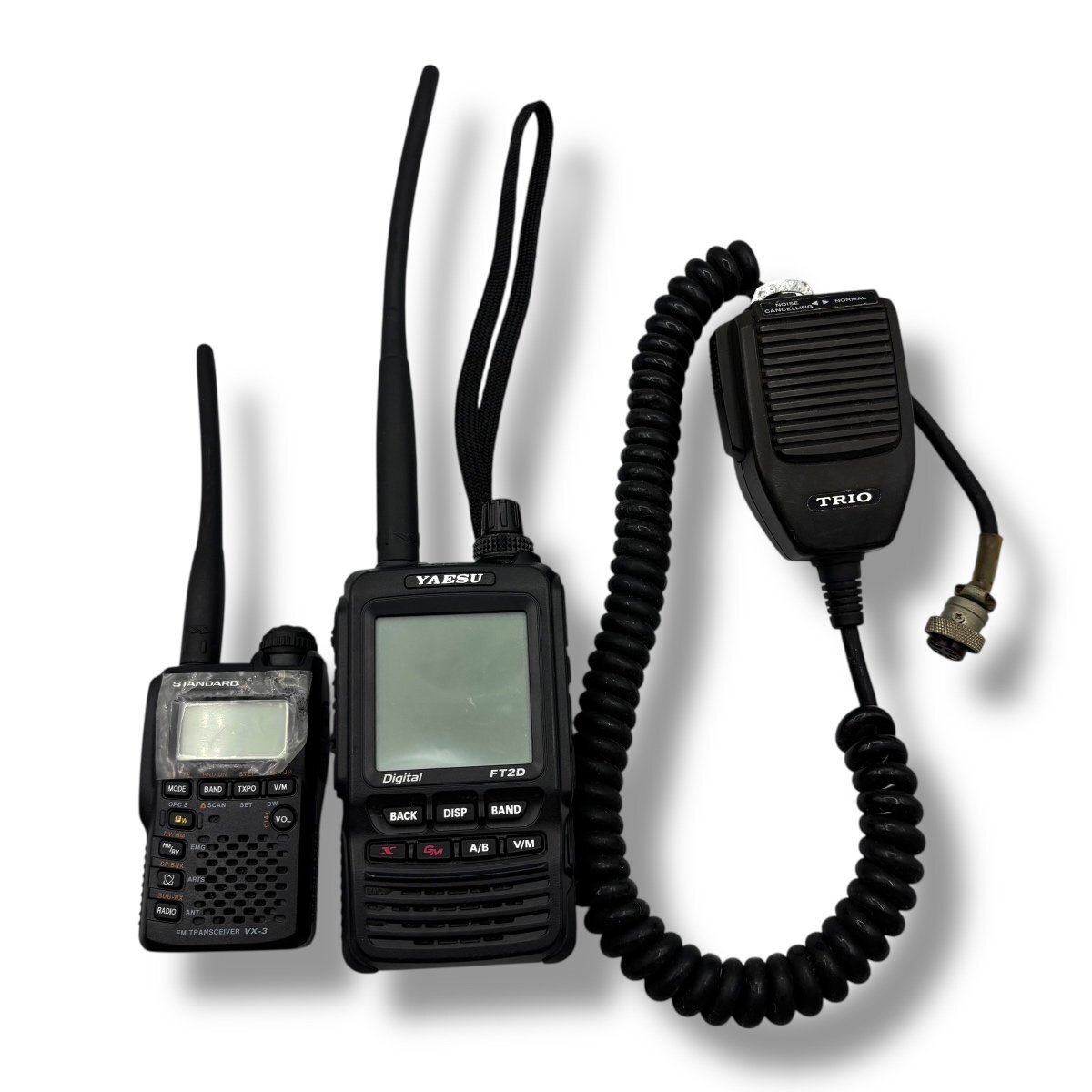 【え沖】3点セット 八重洲無線 YAESU STANDARD ハンディトランシーバー VX-3 FT2D TRIO トリオ ハンドマイク MC-30S まとめ MH029MGG42拍卖