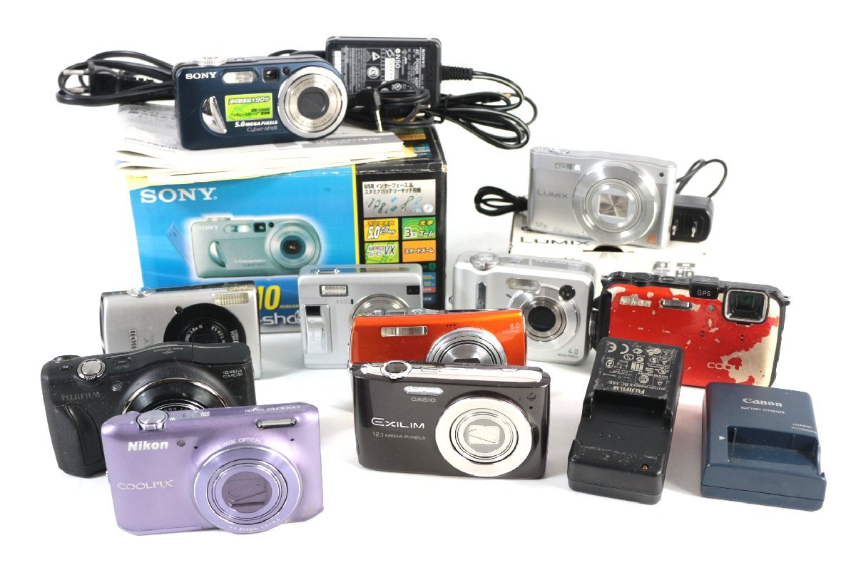 【ト足】 デジタルカメラ デジカメ まとめ パナソニック ニコン カシオ キャノン ソニー 富士フィルム LUMIX EXILIM COOLPIX CD000CHH3A拍卖