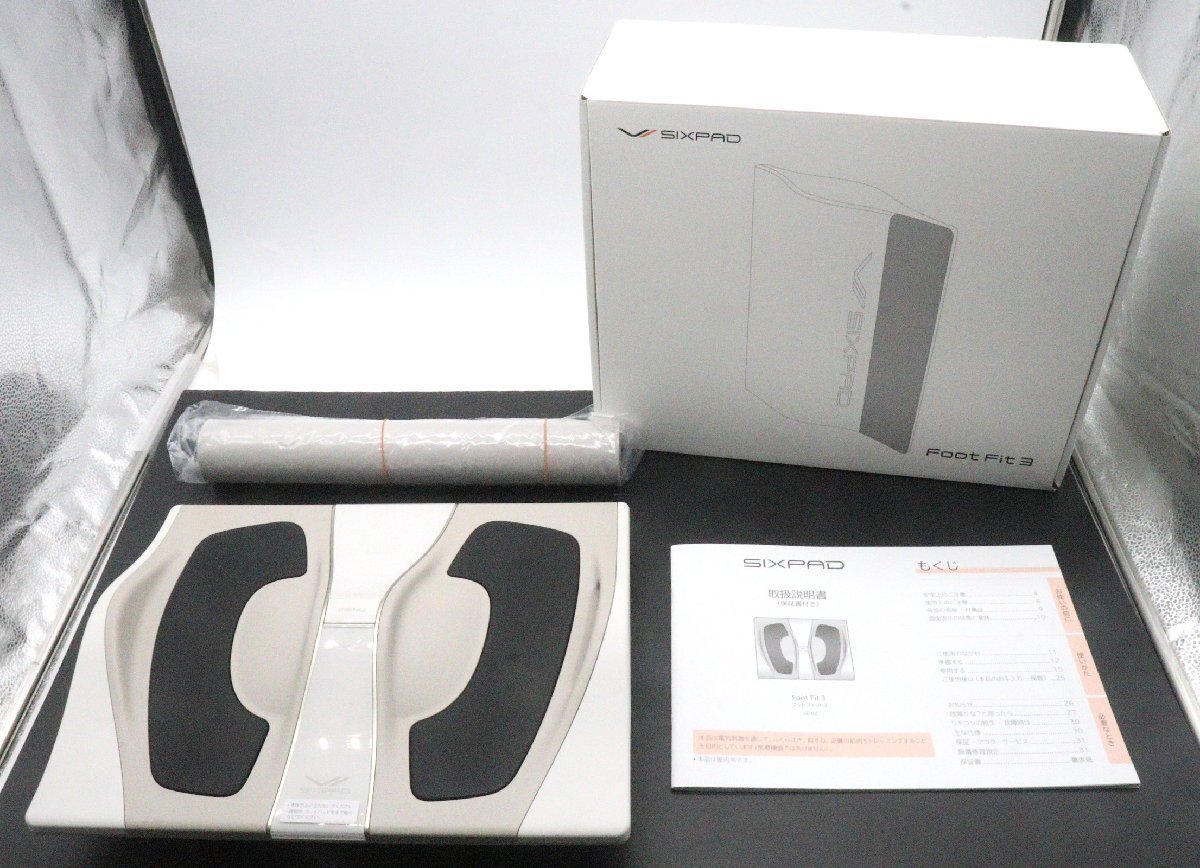 【ト足】SIXPAD シックスパッド Foot Fit 3 SE-BZ-02A ホワイト 本体 箱付き トレーニング フィットネス CA350CSS77拍卖