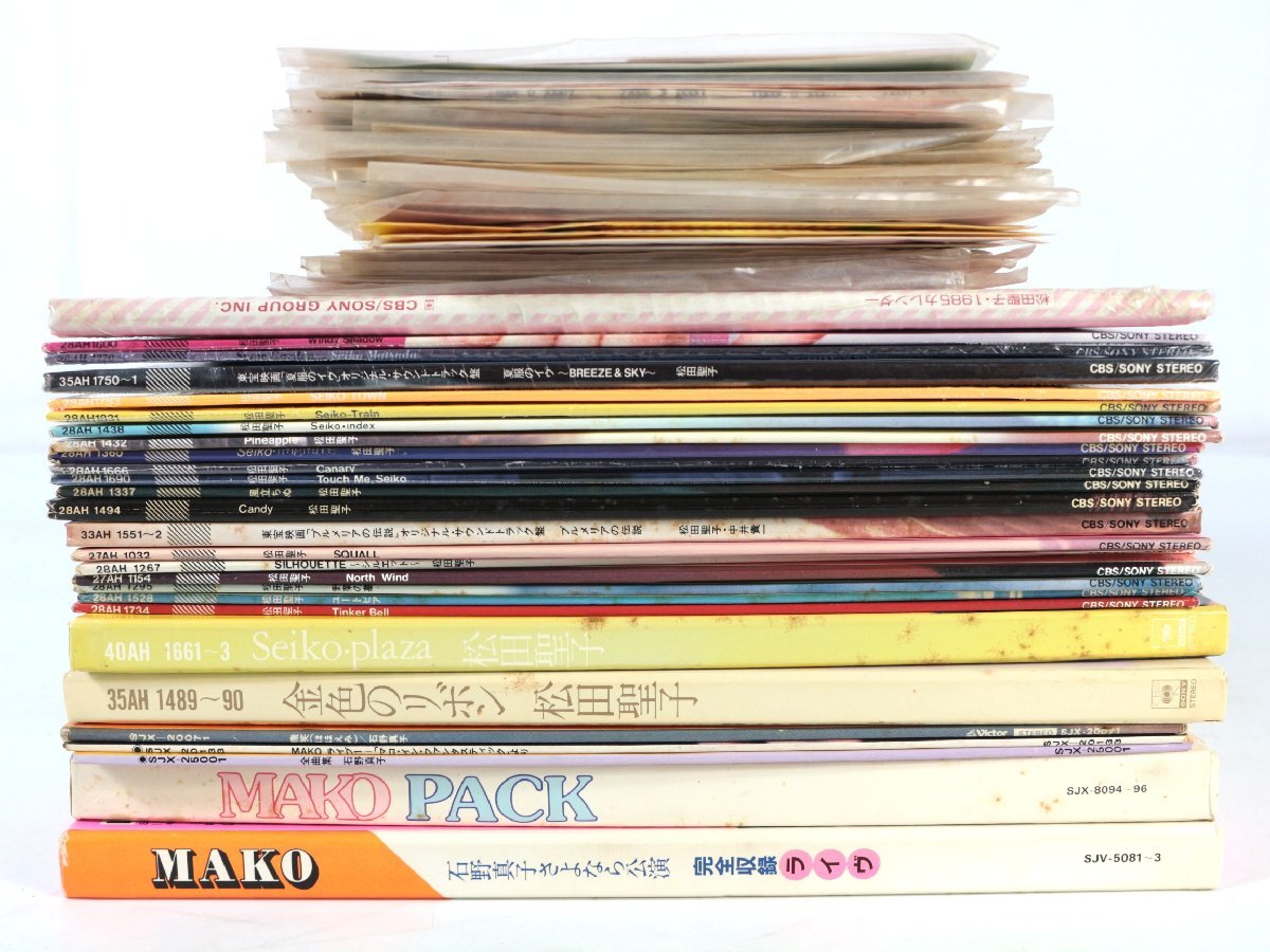【ト足】 【美盤/80'sアイドル】 松田聖子 石野真子 LP BOX EP レコード まとめ 1985カレンダー 未開封 ステッカー付き 他 CA349CHH4S拍卖