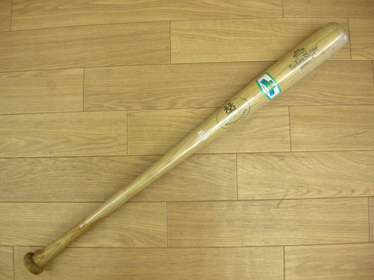 甲子園★軟式用木製バット★85cm・740g★KOSHIEN SLUGGER NO.4500★No.131★バッティング練習拍卖