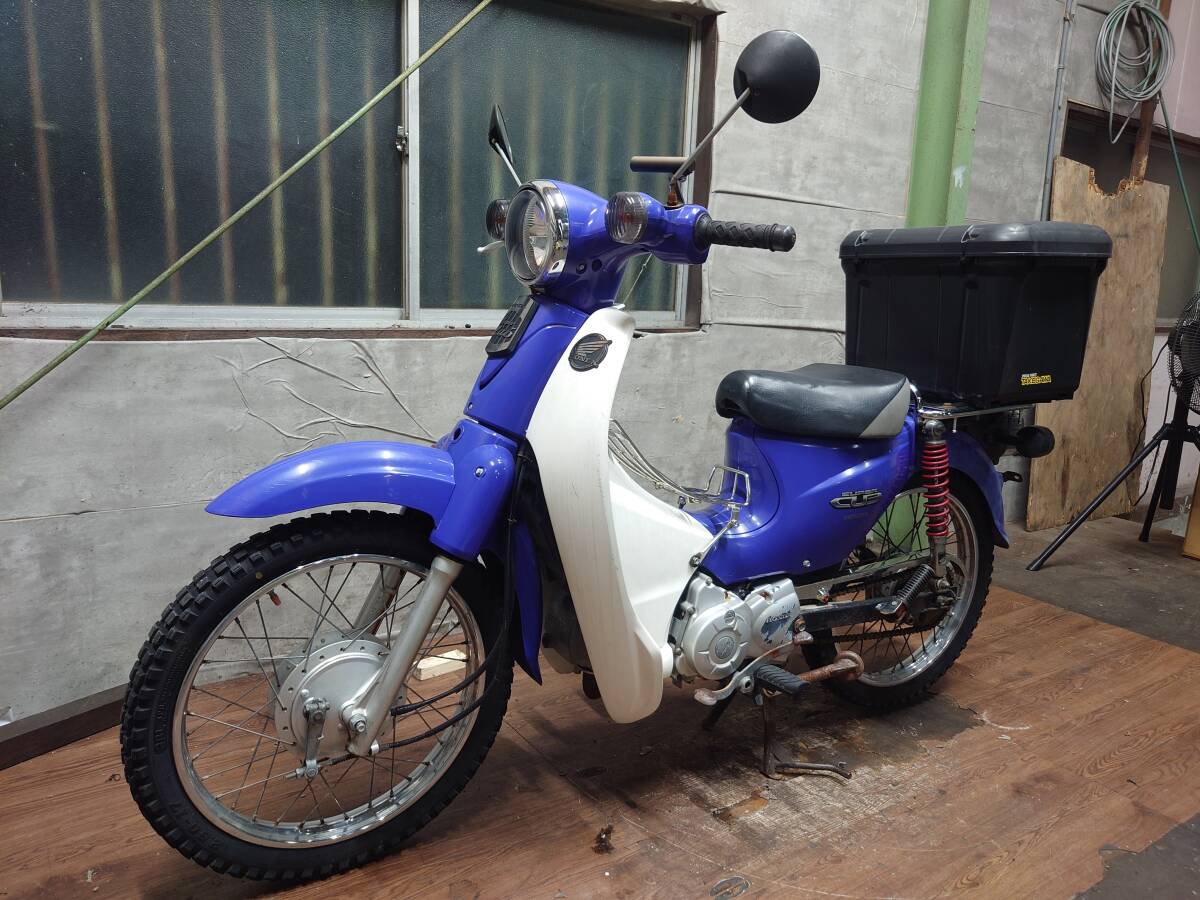★【自賠責令和8年8月迄】エンジン始動OK♪HONDA★スーパーカブ110☆カスタム車両★JA07-1009***☆43134㎞★1円スタート売切です♪♪拍卖