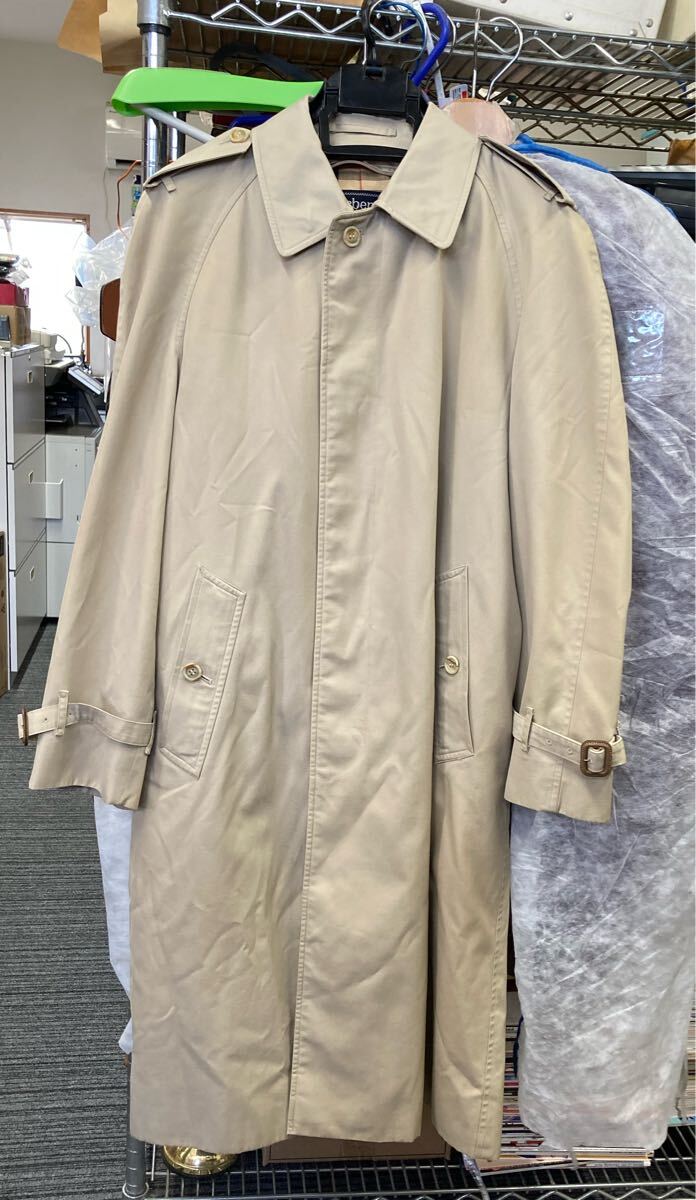 ☆BURBERRY/バーバリー/トレンチコート/メンズ/ベージュ/アウター/ロングコート/ステンカラーコート/お得拍卖
