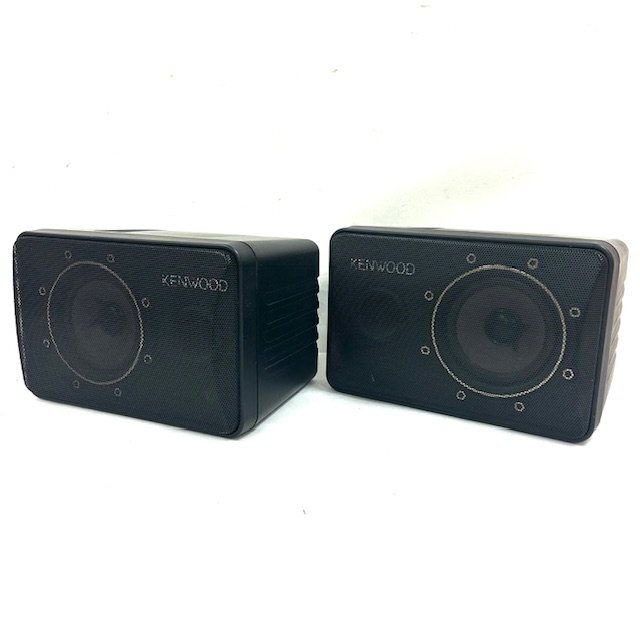 KENWOOD ケンウッド コンパクトスピーカーシステム CM-5 左右ペアセット オーディオ機器 音響機器 シンプル コンパクト 動作確認済み拍卖