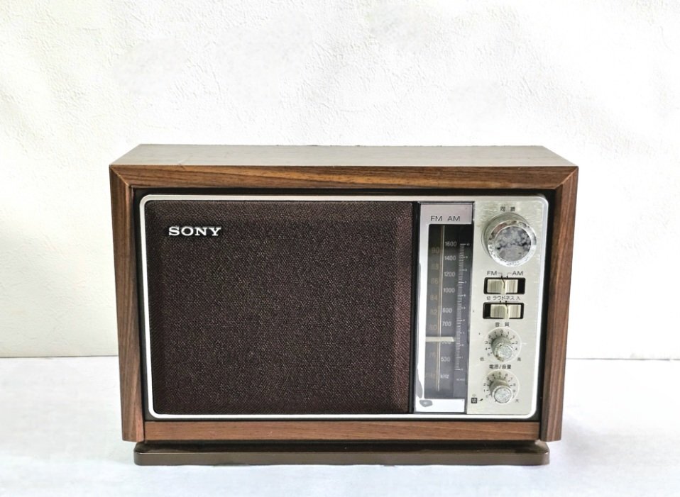 ◇ヴィンテージ◇ SONY ソニー 2バンド ホームラジオ ICF-9740 トランジスタ製 昭和レトロ 当時物 アンティーク 現状品拍卖