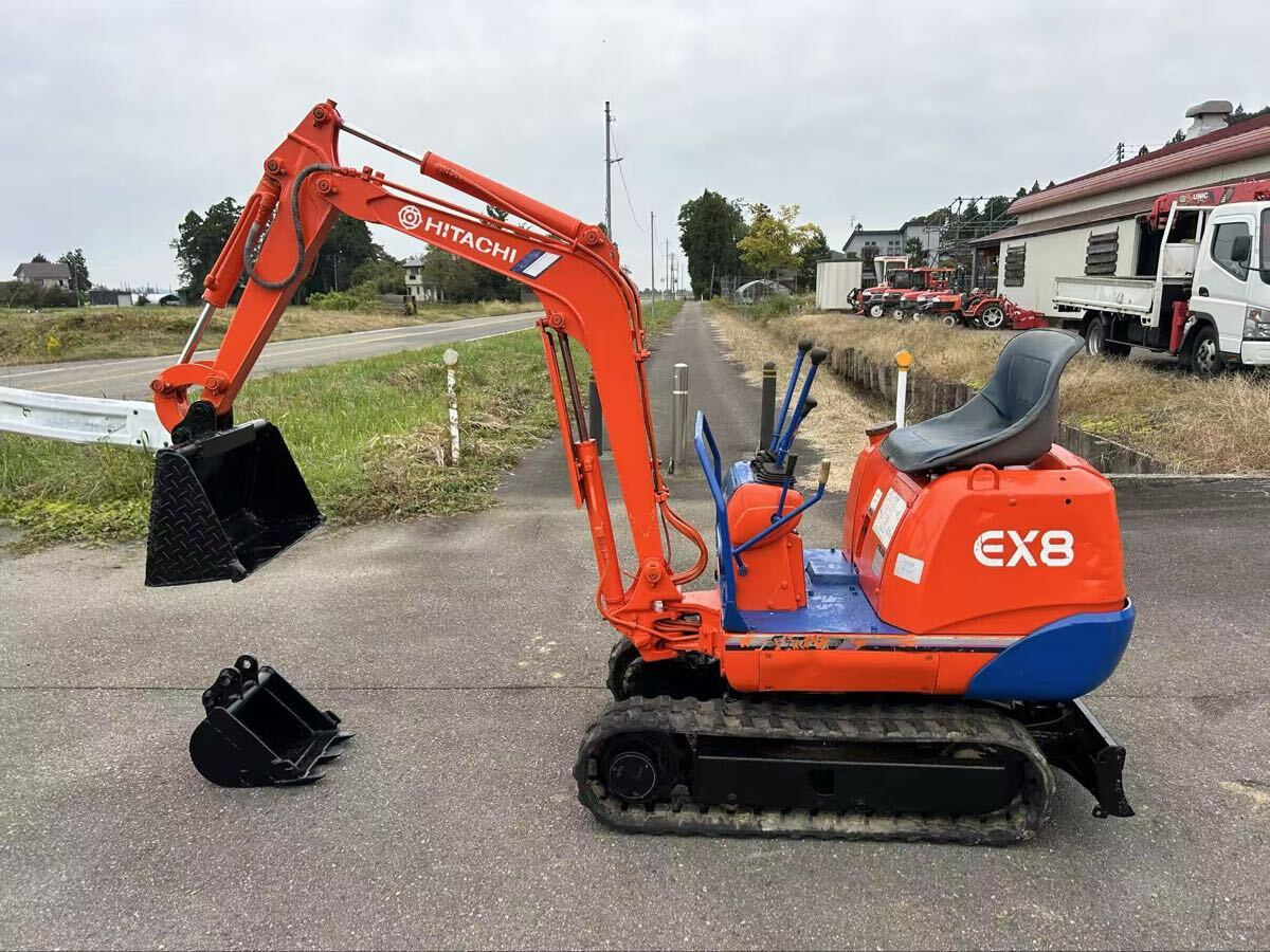 新潟県見附市発 日立  EX8 ミニ油圧ショベル 時間2315 8馬力拍卖