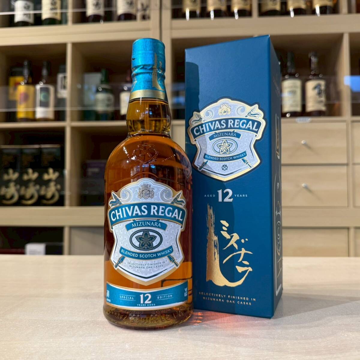 100927 CHIVAS REGAL(シーバスリーガル)12年 ミズナラ スペシャルエディション 40% 700ml 箱付拍卖