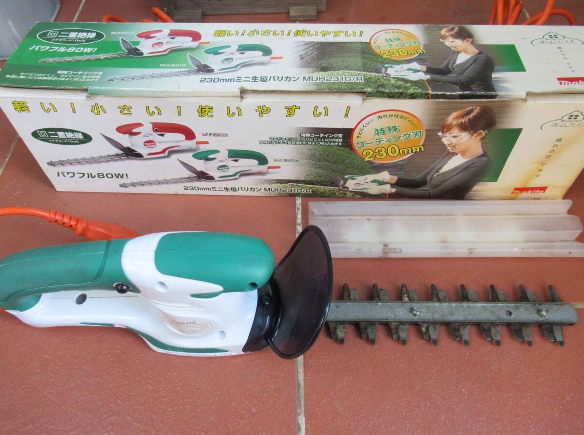 マキタ製 ミニ生垣バリカン230mm すぐ使える中古 MUH231拍卖