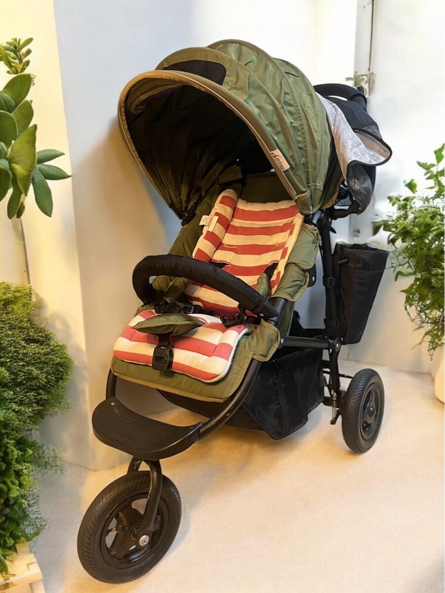 【美品】AirBuggyエアバギー ココ ブレーキモデル グリーンティー 廃盤 ベビーカー AIRBUGGY エアバギー ベビー用品 エアバギーココ Buggy拍卖