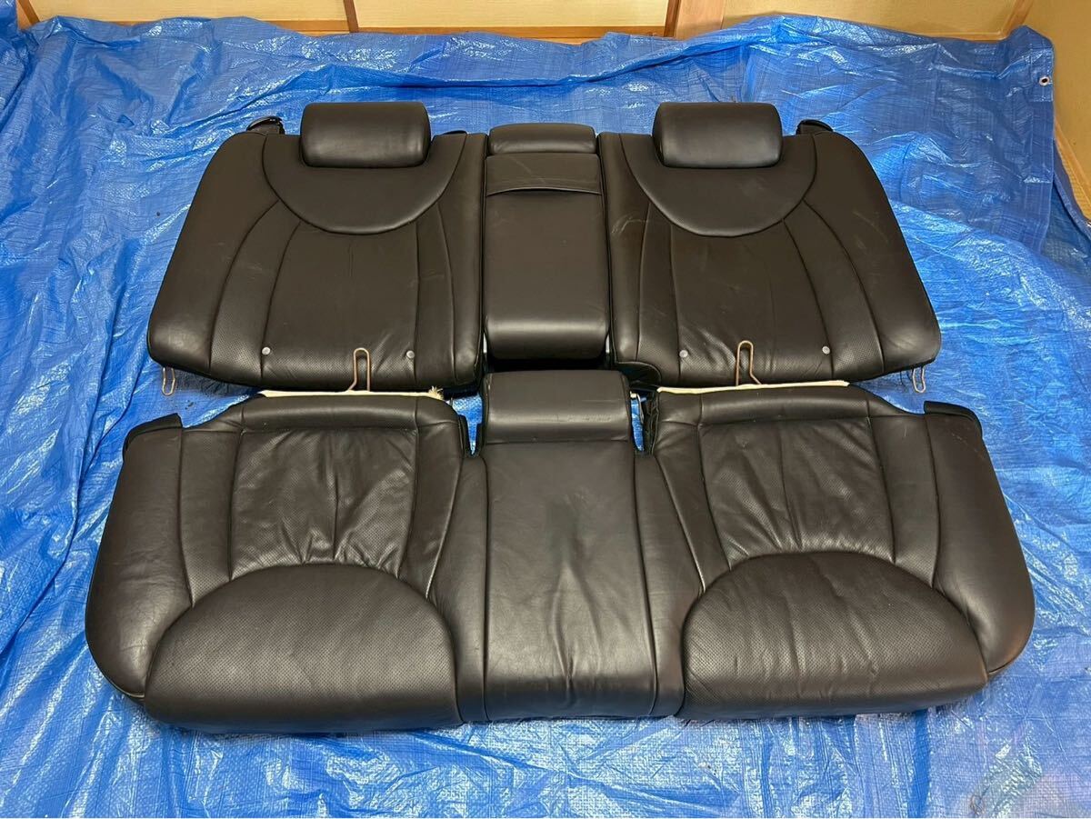 セルシオ ucf31 C レザー 後部座席 シート フルセット  センターコンソール付き ucf30 30系 セルシオ トヨタ リアシート拍卖