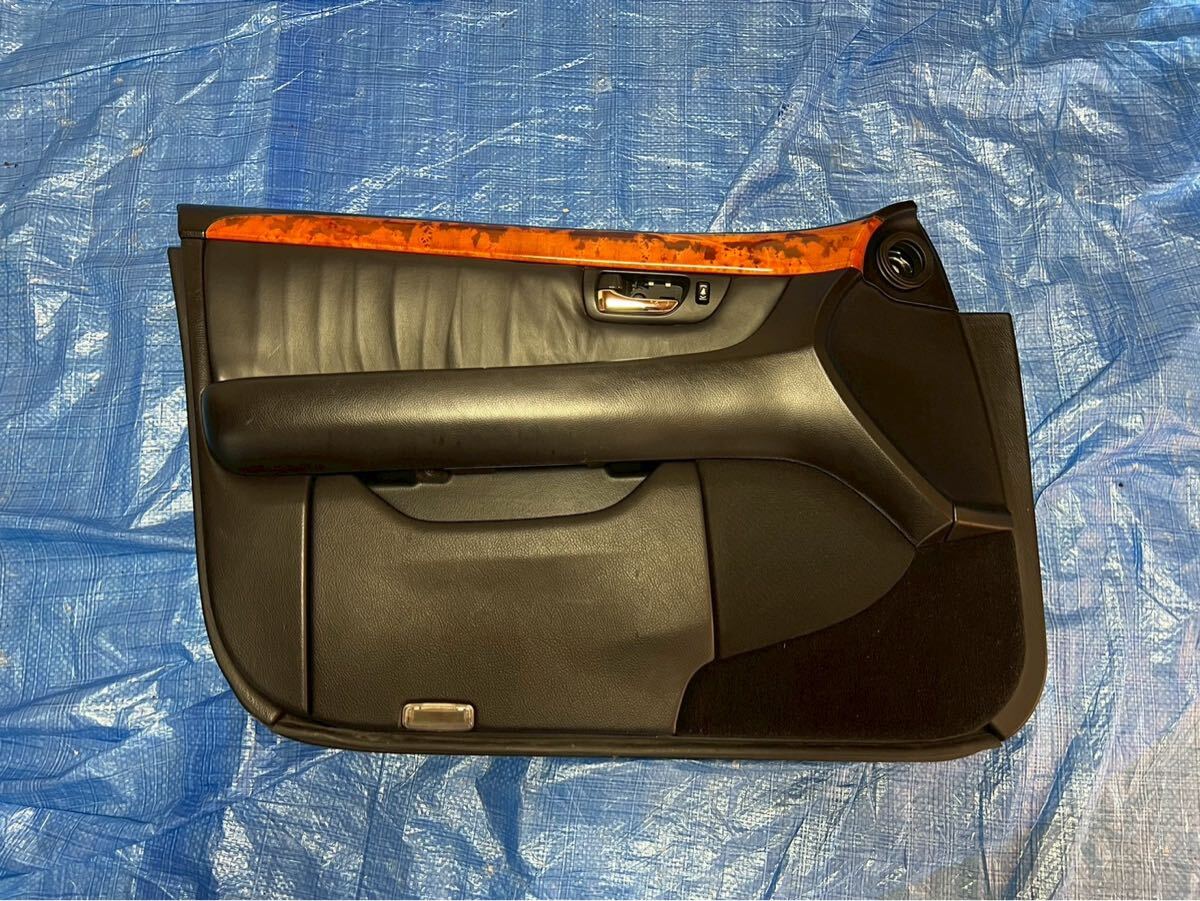 30系 セルシオ 後期 トヨタ ucf31 外し レザーウッド ドアトリム 助手席左 フロント 左 1枚即決あり 売り切り 実働美品 内張拍卖