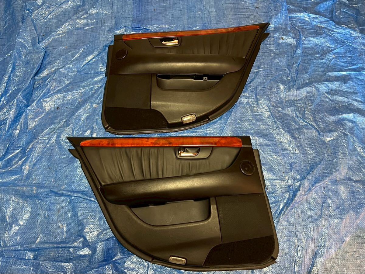 30系 セルシオ 後期 ucf31 外し 内張 ドアトリム 黒皮 木目 実働品 傷なし美品 リア 左右 L R 即決あり 売り切り 拍卖