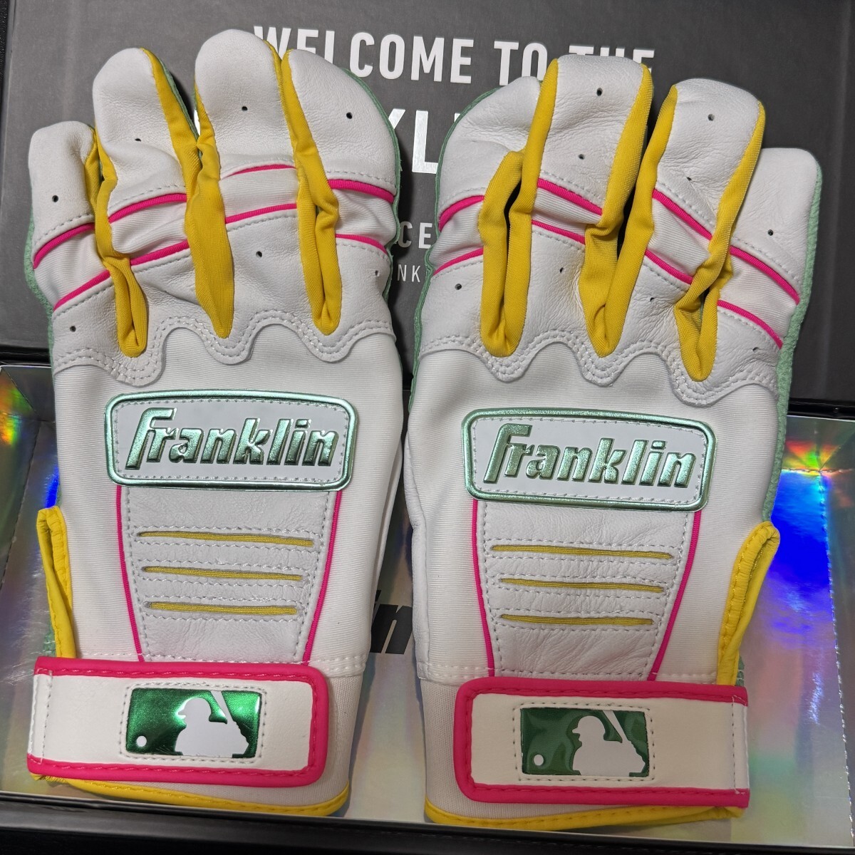 Franklin CFX Pro バッティンググローブ パドレスモデル ホワイト YLサイズ ★ フランクリン 大谷翔平 ナイキ NIKE 手袋 ミズノ拍卖