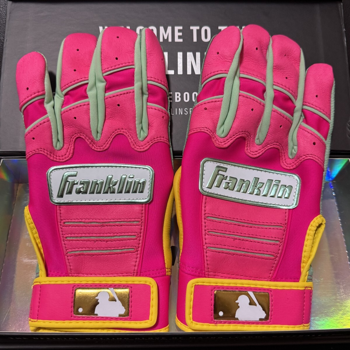 Franklin CFX Pro バッティンググローブ パドレスモデル ピンク Lサイズ ★ フランクリン 大谷翔平 ナイキ NIKE 手袋 ミズノ拍卖