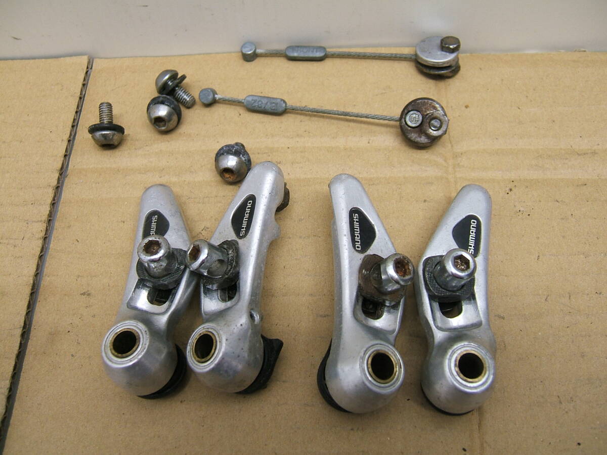 中古 カンチブレーキ前後セット アルミ SHIMANO BR-M650 JAPAN  320拍卖