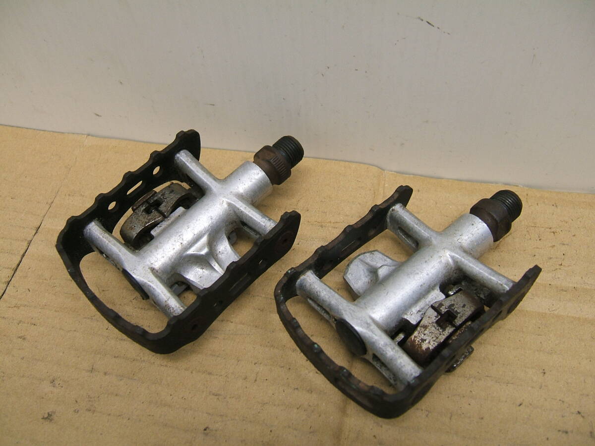 中古 ペダル アルミ/鉄 SHIMANO PD-M323 JAPAN 385拍卖