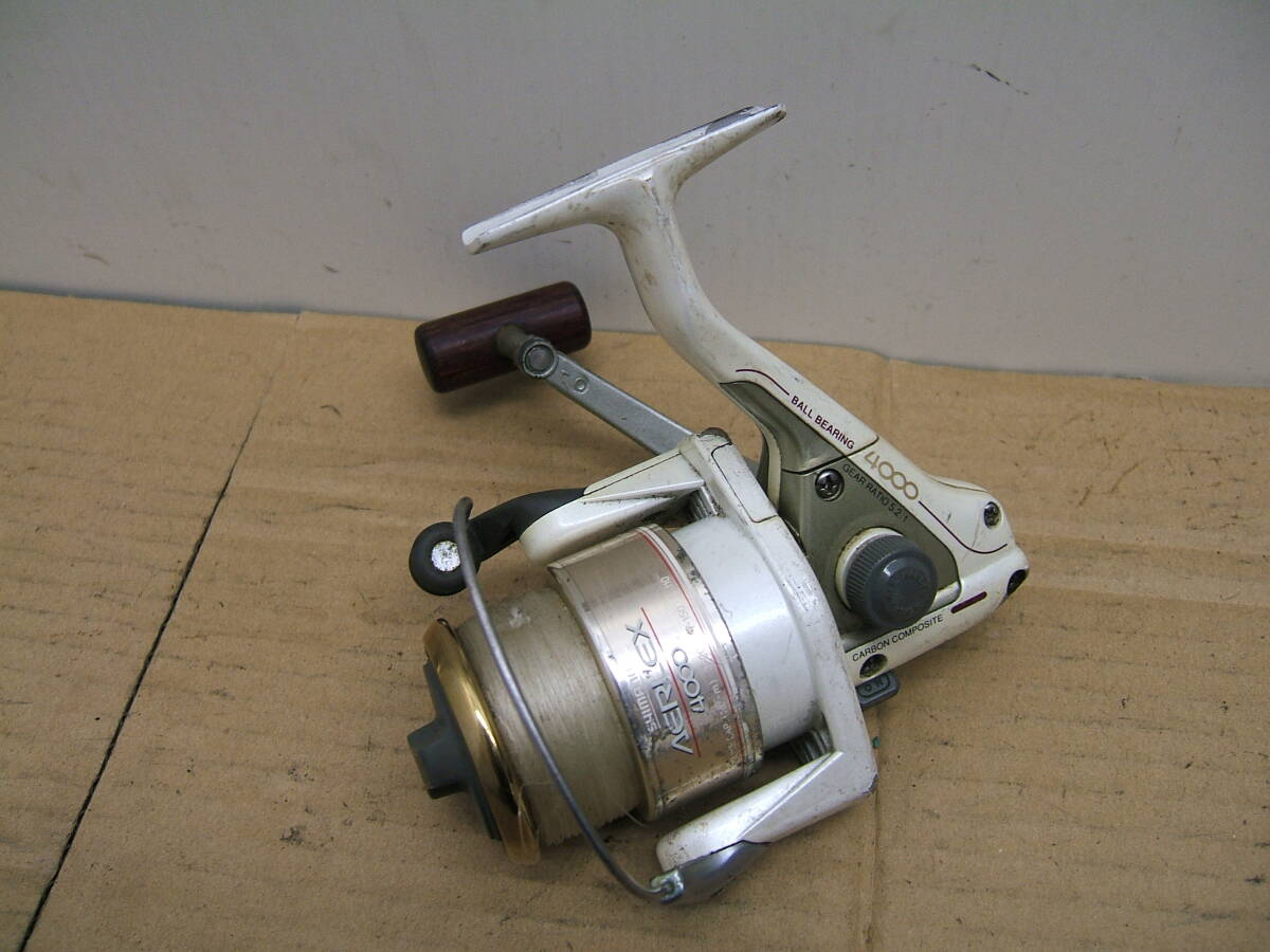 中古 SHIMANO AERLEX 4000 JAPAN リール 動作品 396拍卖