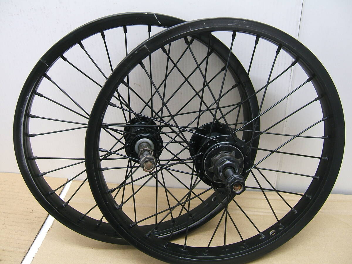 中古 16インチBMX車用前後ホイール 16x1.75  030拍卖