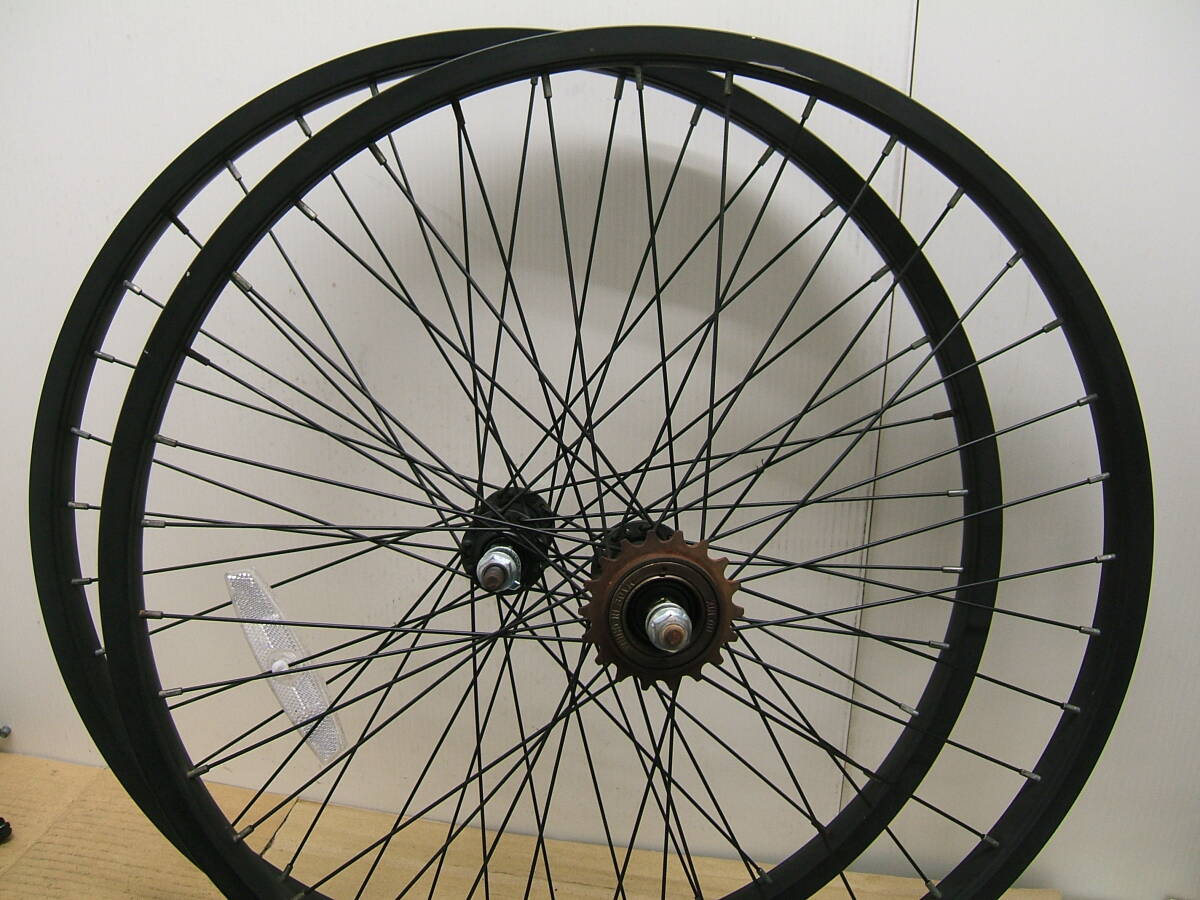 中古 24インチBMX車用前後ホイール 24x1.75 013拍卖