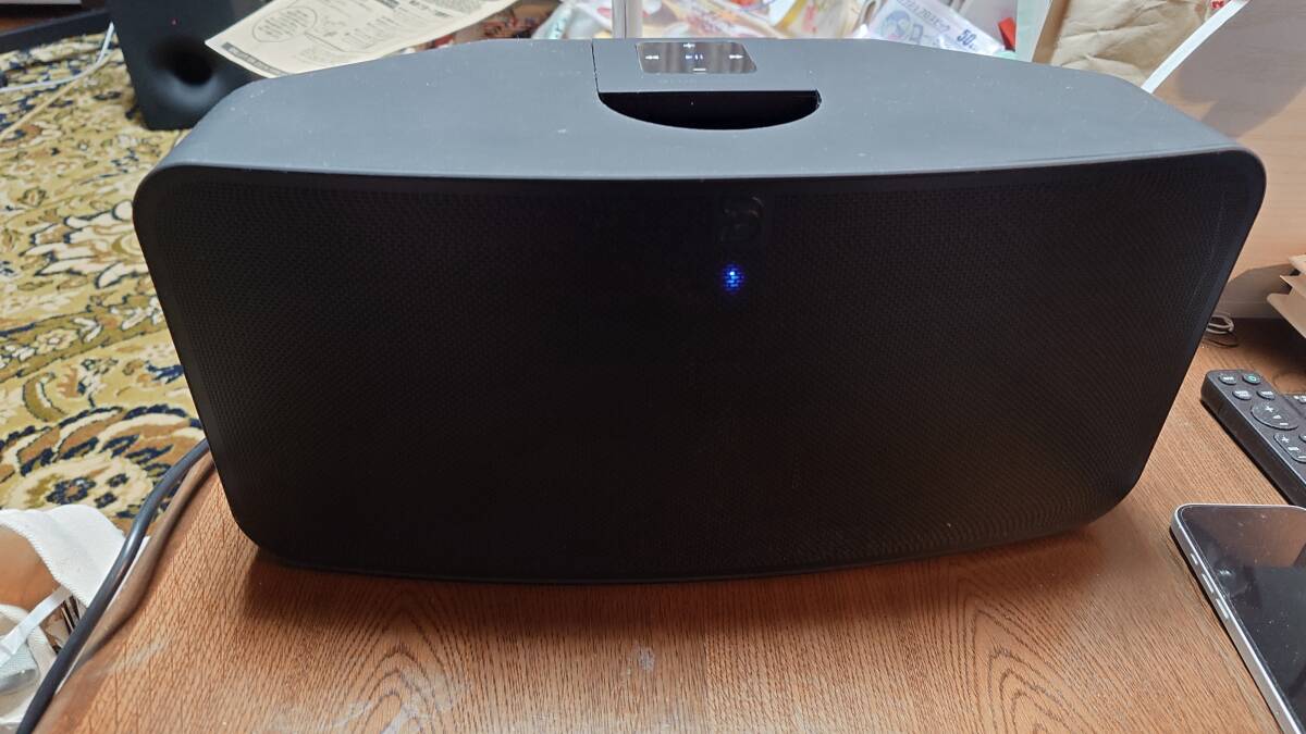 Bluesound Pulse 2i ワイヤレス・スピーカー ブラック 使用感は若干あり 側面天板にはラバー・コーティングのため埃が付きやすい拍卖