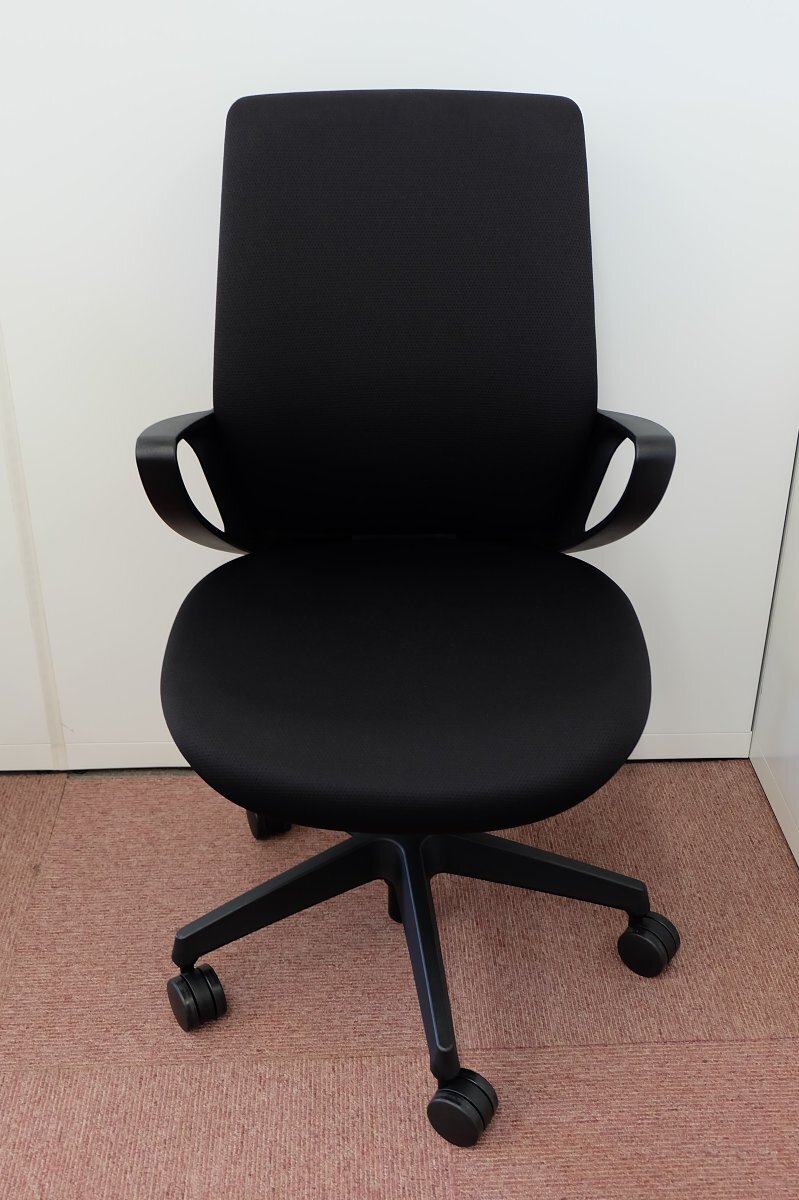 《送料無料》中古品 コクヨ ピコラ チェア CRS-G532E6 固定肘あり ハイバック拍卖