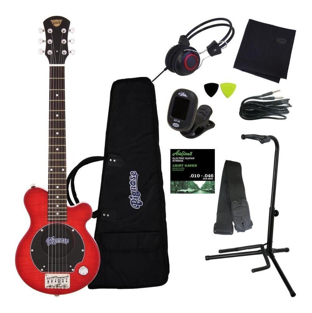 即決◆新品◆送料無料Pignose PGG-200/FM SR/豪華10点セット スピーカー内蔵ミニギター PGG-200FM拍卖
