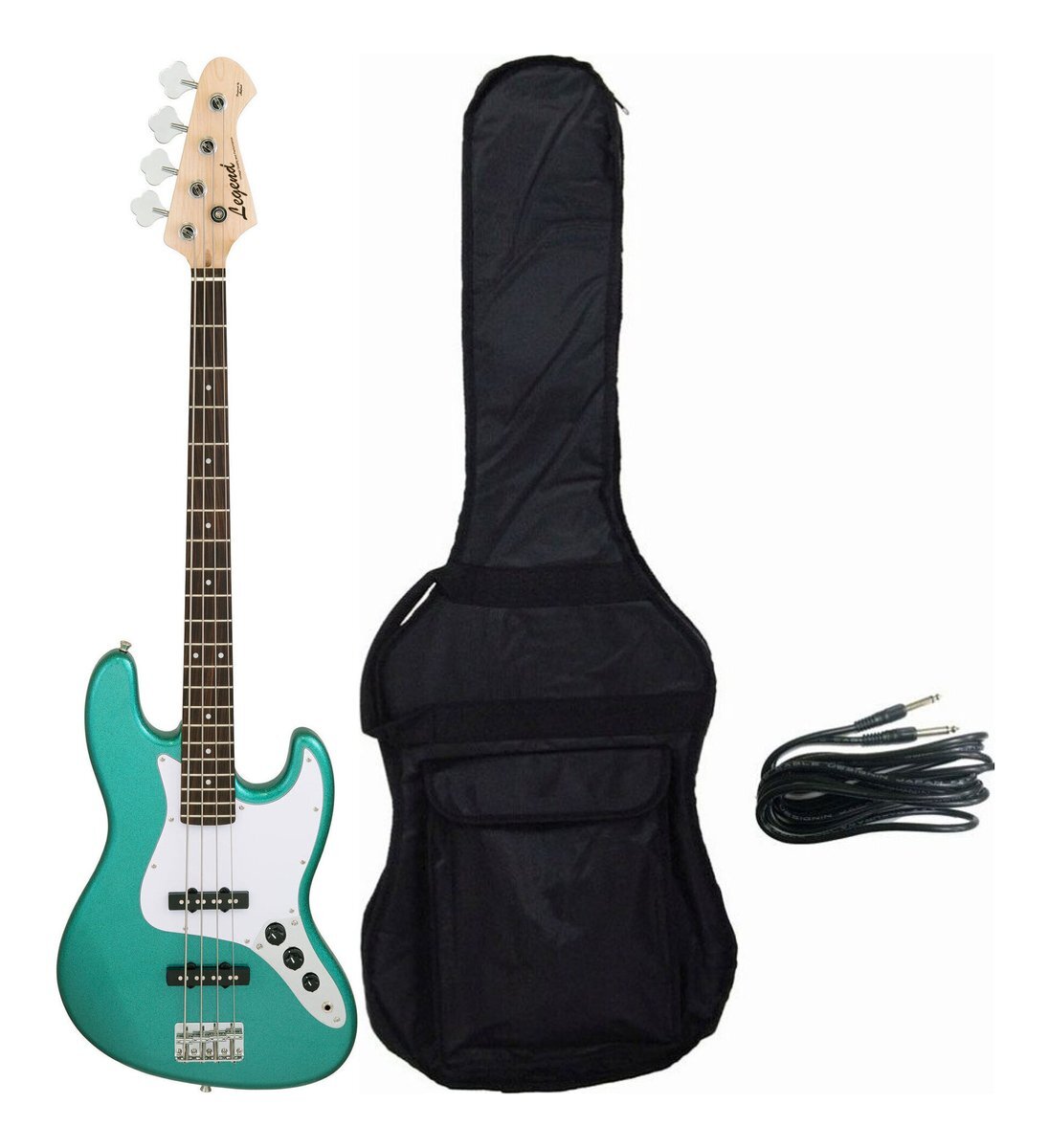 即決◆新品◆送料無料Legend LJB-Z GLGR (Glitter Green) エレキベース ジャズベース タイプ/限定カラー/ケース付拍卖