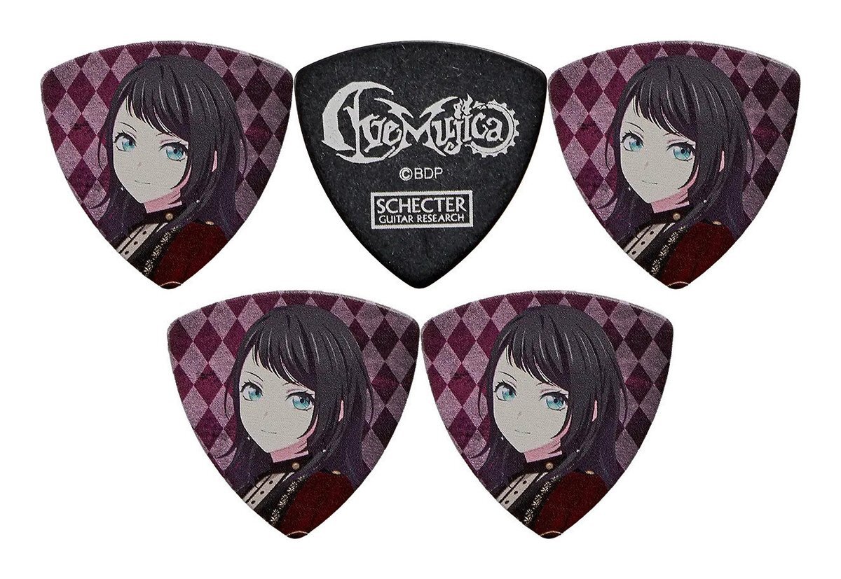 即決◆新品◆送料無料SCHECTER SPA-Timoris/5枚バンドリ!アヴェムジカティモリス/八幡海鈴ピック第1弾BanG Dream! Ave Mujica/メール便拍卖