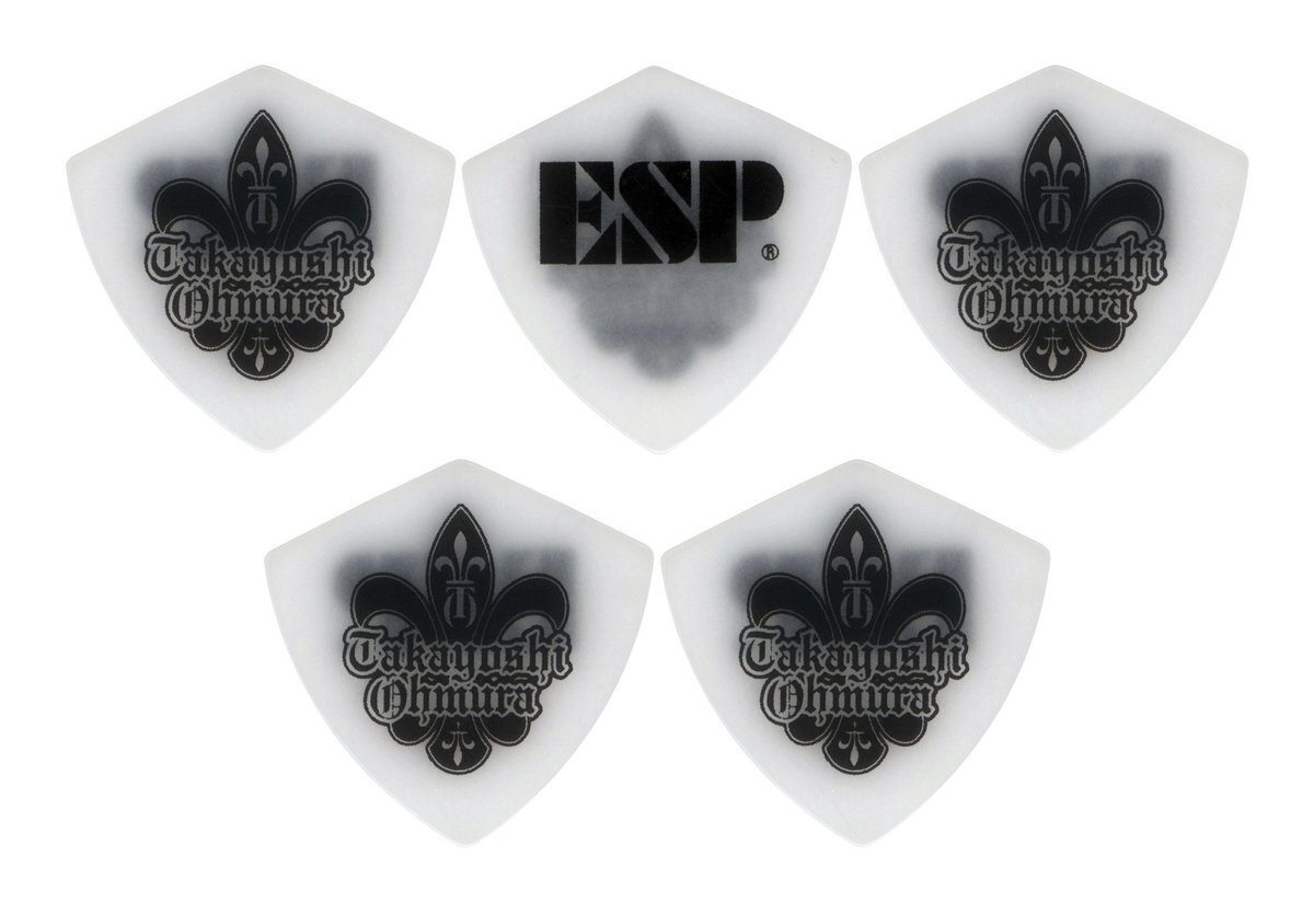 即決◆新品◆送料無料ESP PA-TO08/5枚セット ホワイト 大村孝佳 ギター ピック/メール便拍卖