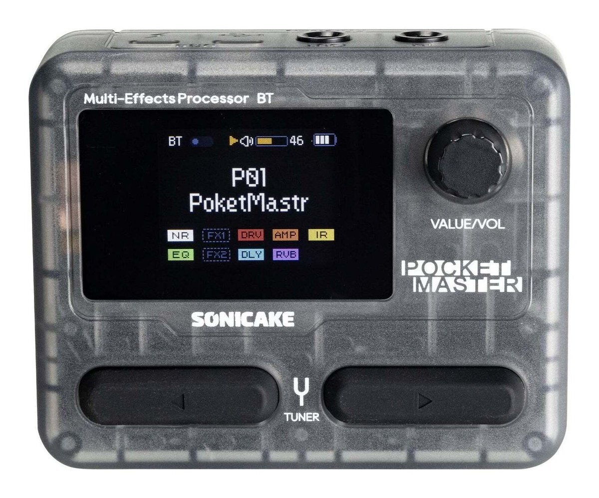 即決◆新品◆送料無料SONICAKE QME-10TBK クリアブラック ソニケーキ Pocket Master ポケットマスター マルチエフェクター拍卖