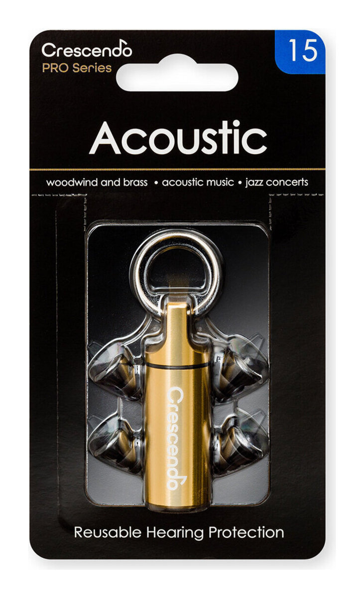 即決◆新品◆送料無料Crescendo PRO Acoustic15管楽器/アコースティック・ミュージック/ジャズ・コンサート/ライブ用耳栓 /メール便拍卖