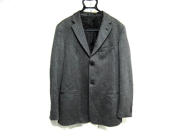 ★上質!50★エンポリオアルマーニEMPORIO ARMANI ウール・カシミヤ混 イタリー製ジャケット★拍卖