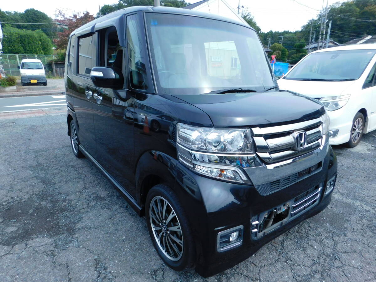 N-BOXカスタムターボJF1 型最終モデルH27年式、無事故&豪華装備車両。車検整備点検済み令和9年11月まで車検あり拍卖