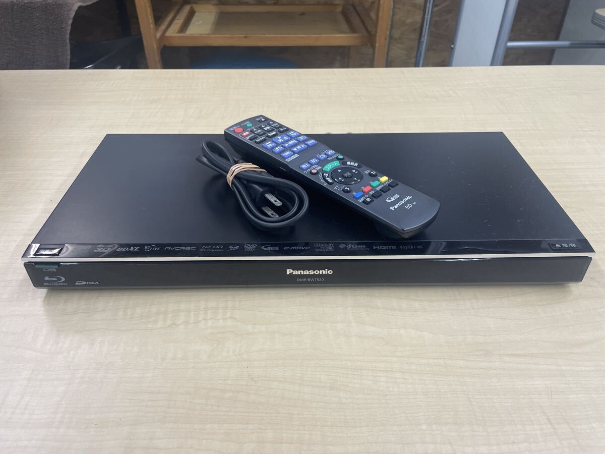 Panasonic パナソニック ブルーレイディスクレコーダー DIGA DMR-BWT520 リモコン付 BDレコーダー ブルーレイレコーダー Blu-ray HDD拍卖