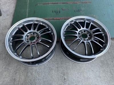 Z104-01 RAYS レイズ VOLKRACING ボルクレーシング FORGED 18インチ 7.5J +50 5穴 PCD100 ホイール 2本 中古 ホイール1本ユガミ有拍卖
