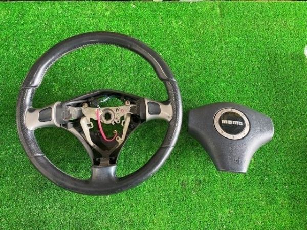 ダイハツ ムーヴ L152S モモハンドル ステアリングホイール ステアリングハンドル エアバック欠品 ハンドル拍卖