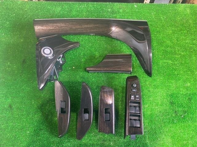 日産 エルグランド TE52 純正 パワーウィンドウスイッチ パネル 黒木目調 パネルセット Z550-01拍卖