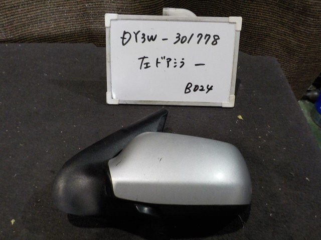 マツダ デミオ DBA-DY3W DY3W 左 サイド ミラー ドア ミラー B024 拍卖