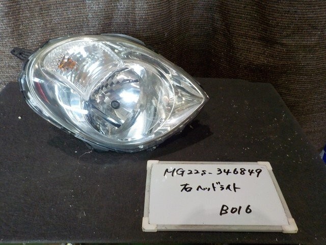 日産 モコ MG22S 純正 右 ハロゲン ヘッドライト ヘッドランプ ライト スタンレー P6406 B016拍卖