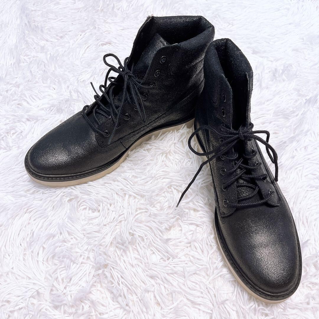 Timberland レディース レースアップ ブーツ 黒 24.5cm拍卖