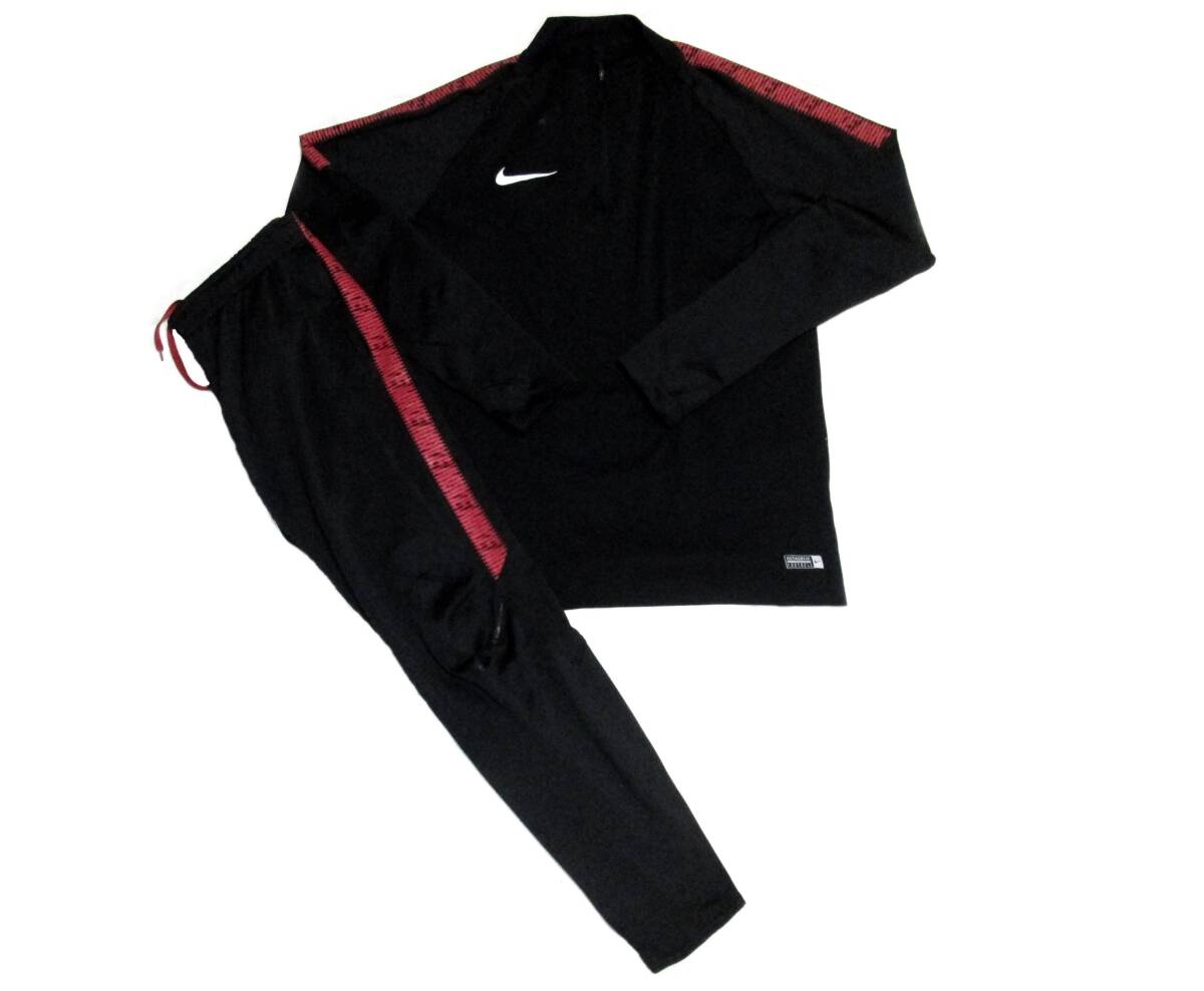 貴重モデル NIKE ナイキ ドリルトップ トレーニングトップ セットアップ 上下M 支給品モデル拍卖