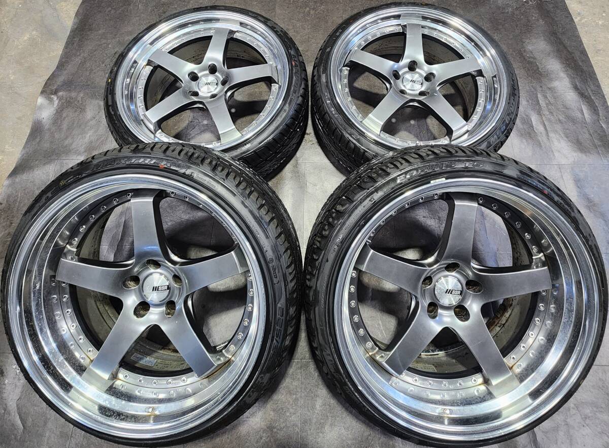 1円~【20インチ4本】SSR プロフェッサーSP4深リム/段リム/ステップリム ヴェルファイア/クラウン/アルファード/エルグランド他車PCD114.3拍卖