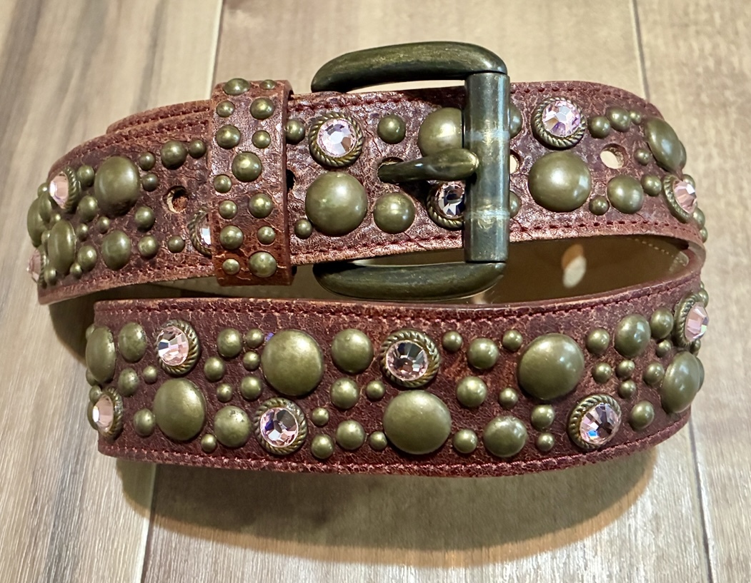 USA製 STREETS AHEAD レザー スタッズベルト XS拍卖