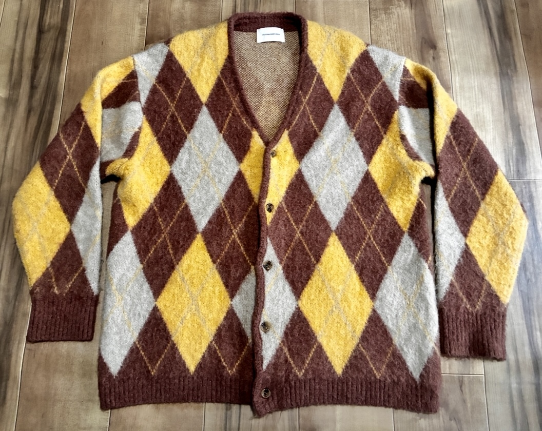 CaliforniaRanchHouseカリフォルニアランチハウス アーガイルモヘアカーディガンL拍卖