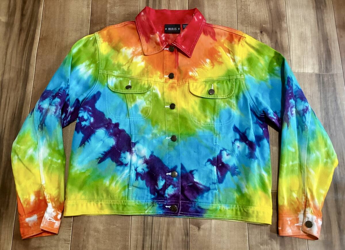 ヴィンテージ BILLBLASS タイダイ デニムジャケット L拍卖